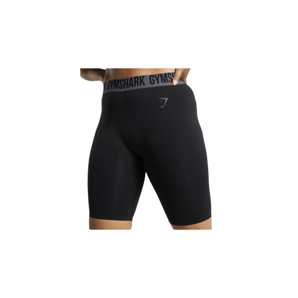 GymShark Women's Fit Seamless Cycling Black‎  Shorts Size Medium